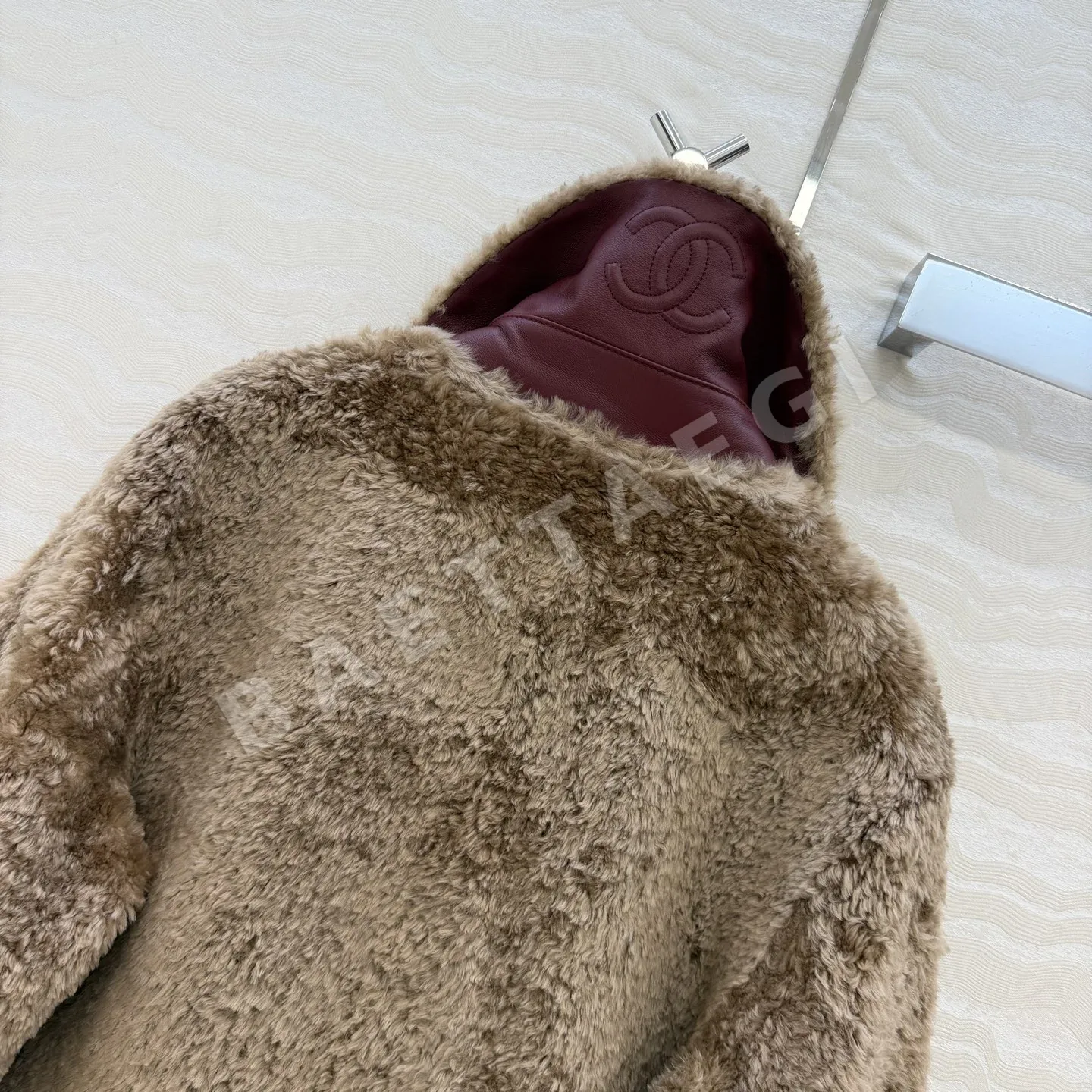 샤넬 시어링 가죽 여성 자켓 상세 이미지 8