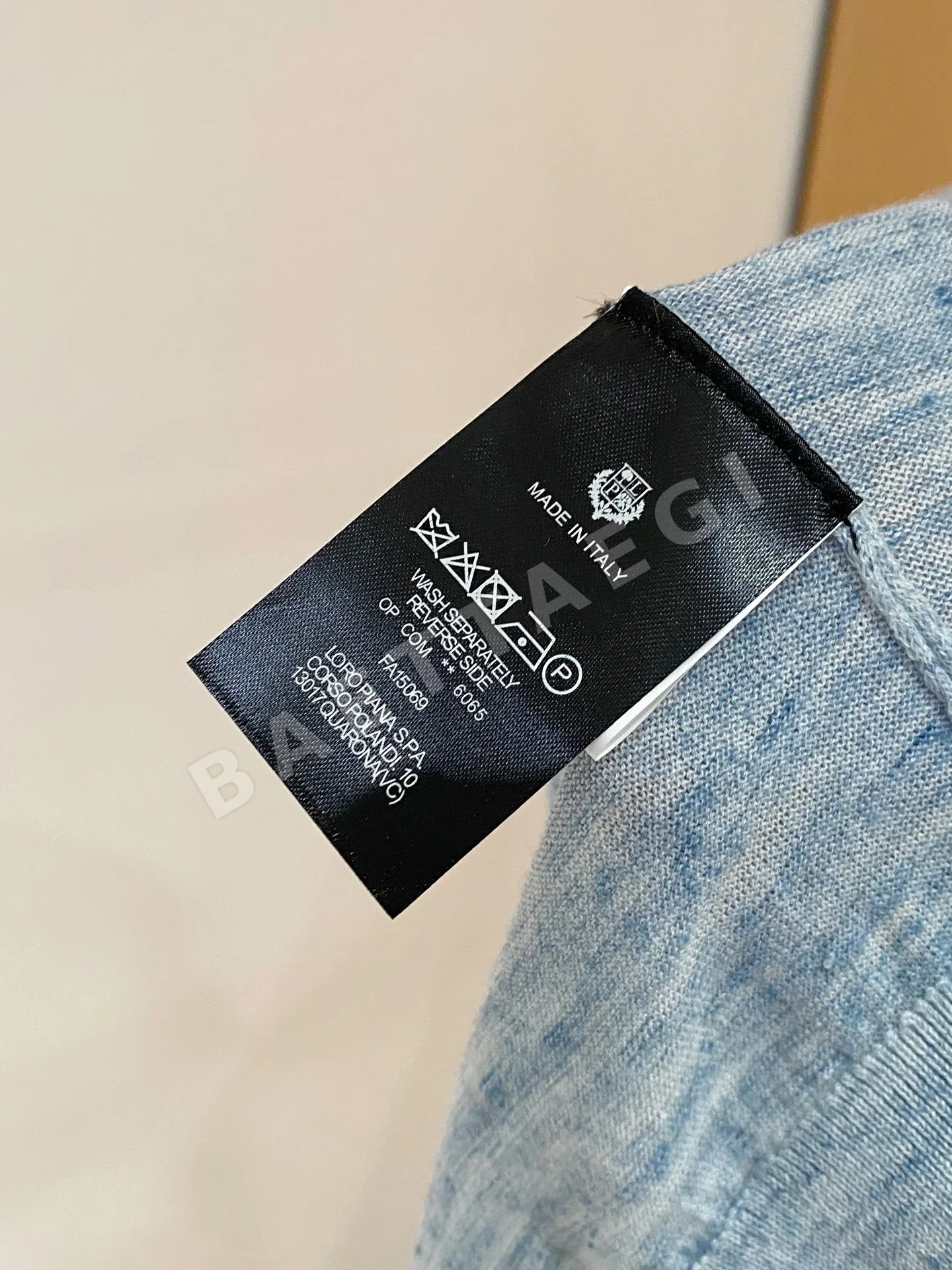 로로피아나 남성 린넨 혼방 반팔 티셔츠 상세 이미지 10