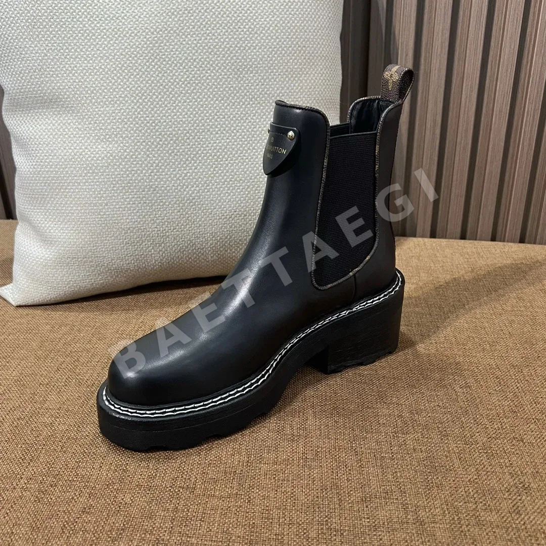 루이비통 부츠 카프스킨 모노그램 트림 상세 이미지 7