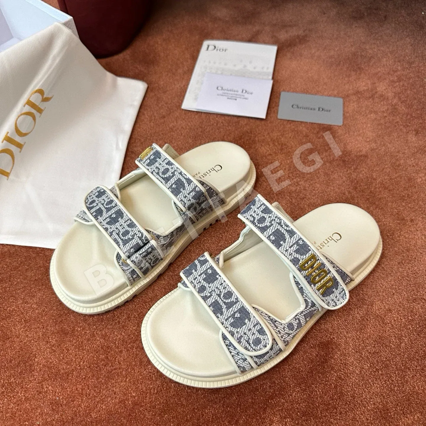 디올 자수 자카드 샌들 8639 상세 이미지 8