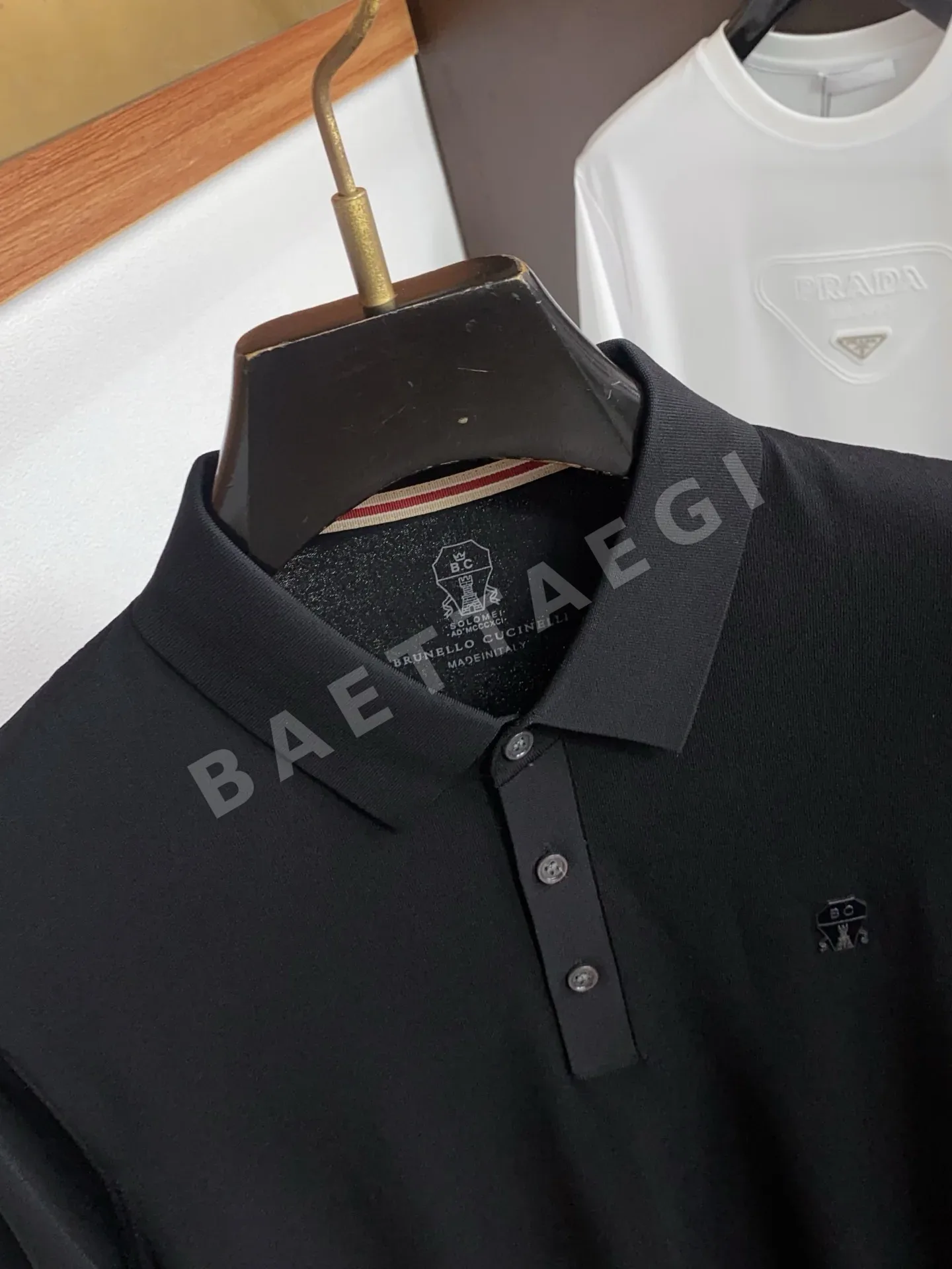 브루넬로쿠치넬리 남성 반팔 폴로셔츠 상세 이미지 3