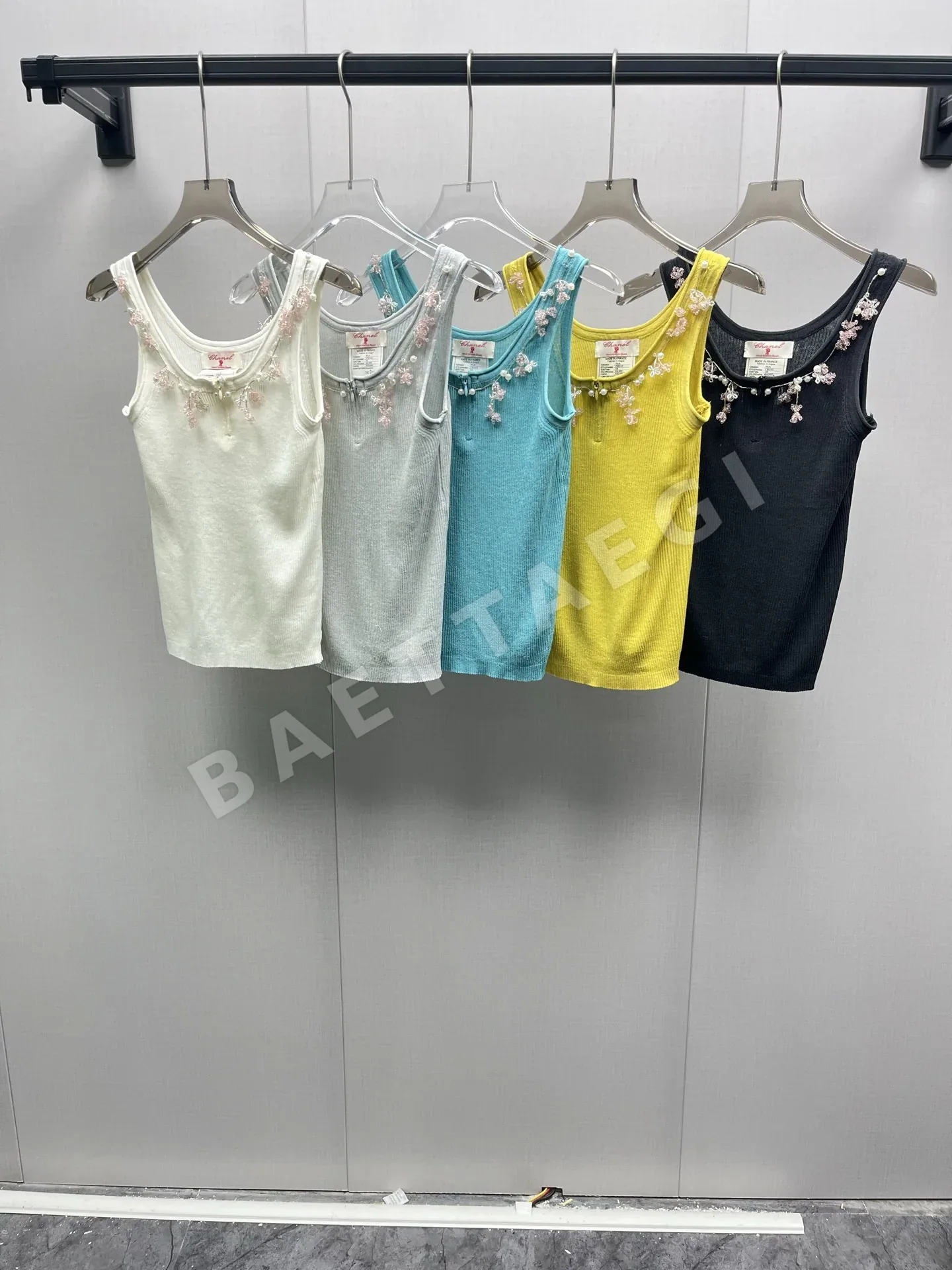 샤넬 니트 비즈 베스트 182493