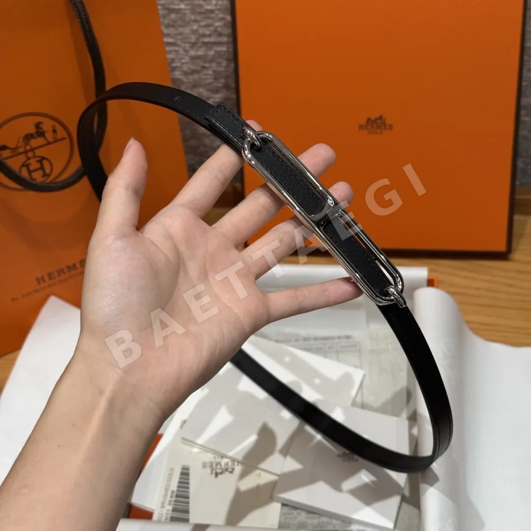 에르메스 H 버클 양면 가죽 벨트 상세 이미지 3