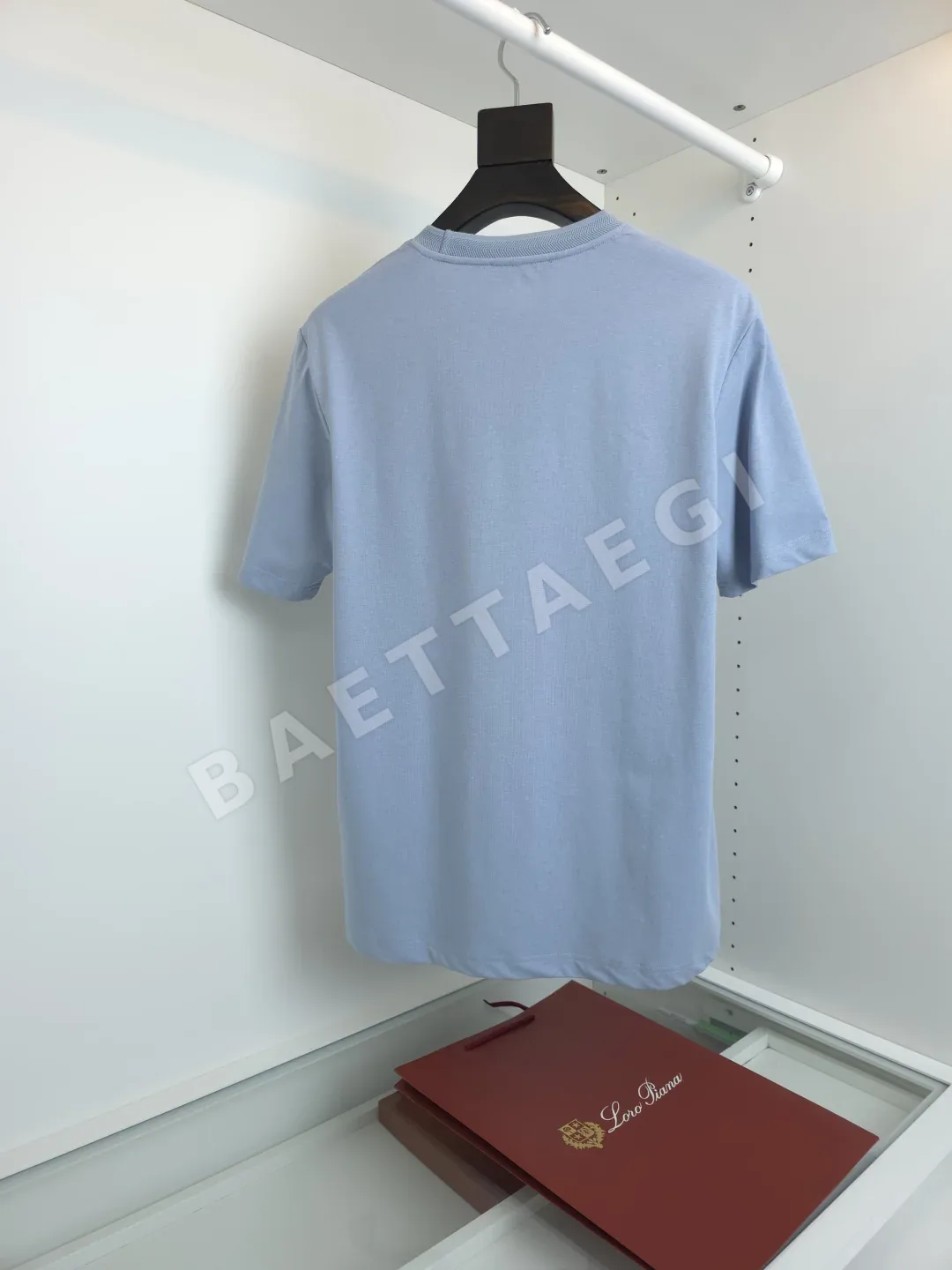 로로피아나 린넨 코튼 라운드넥 반팔 티셔츠 상세 이미지 2