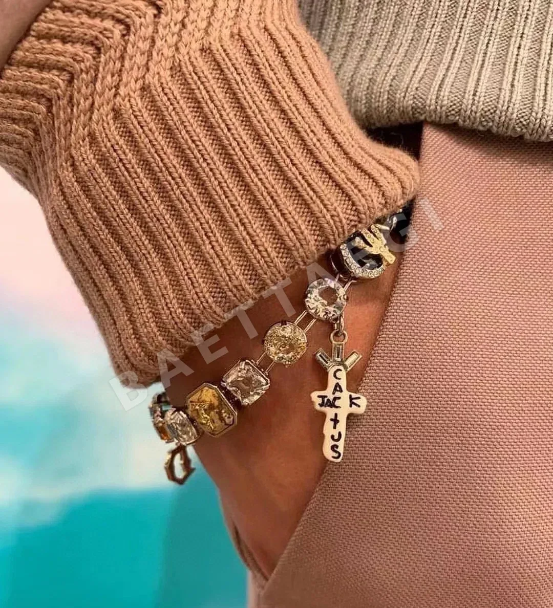 디올 황동 팔찌 133767