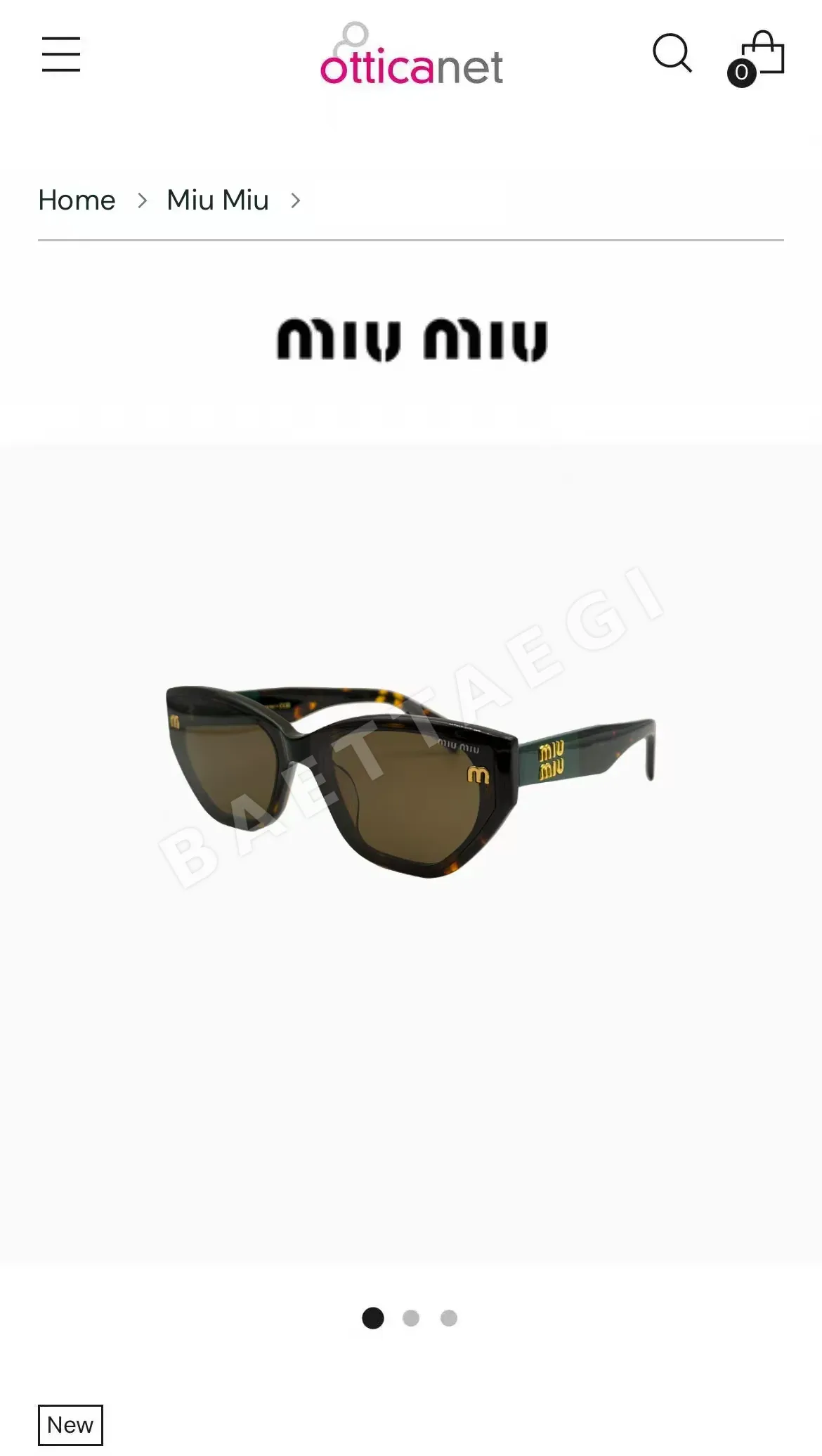 미우미우 MU66 ZS 선글라스 상세 이미지 2