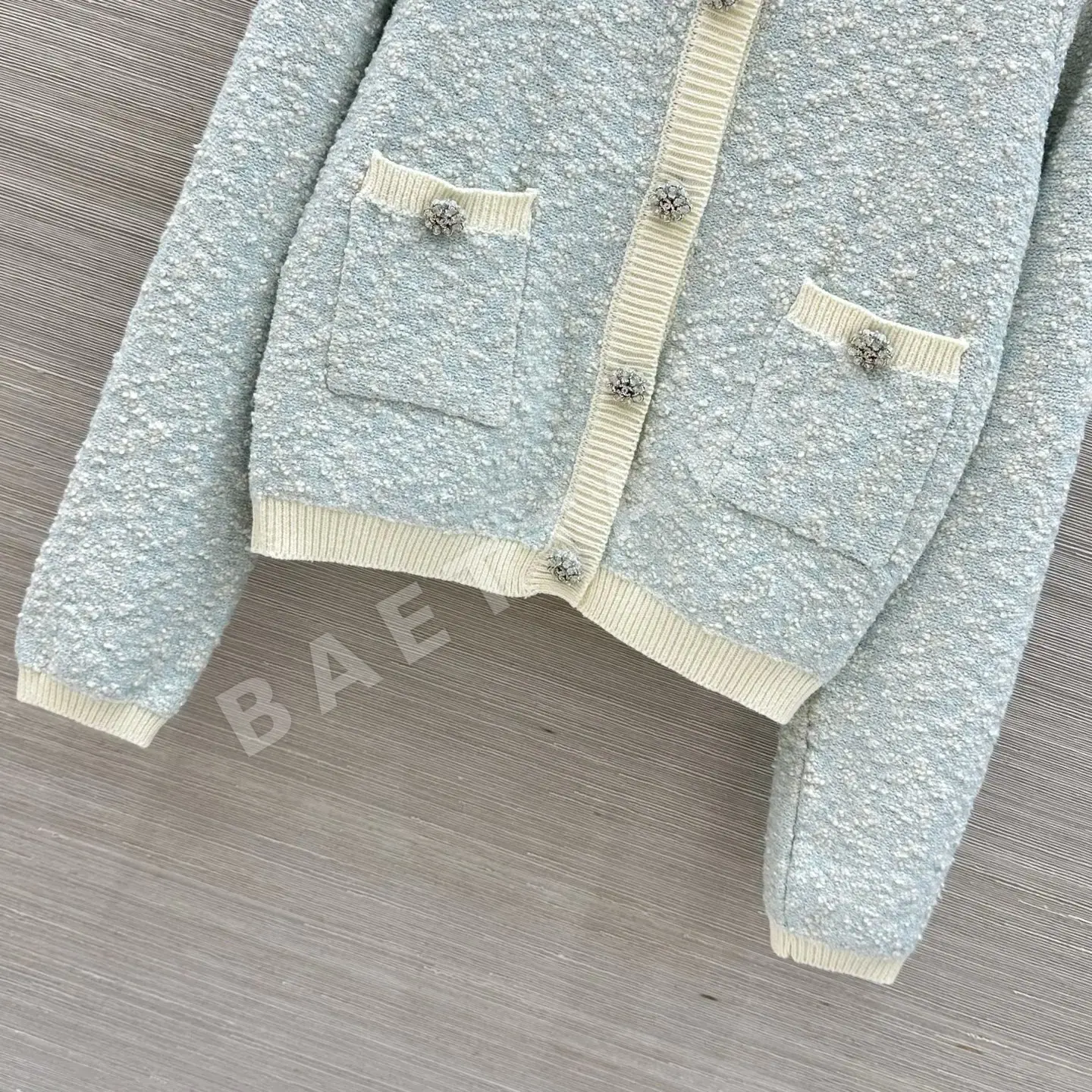 샤넬 시솔트 블루 가디건 자켓 상세 이미지 5