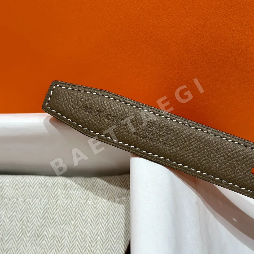 에르메스 H자형 버클 스위프트 앱송 양면 가죽 벨트 상세 이미지 6