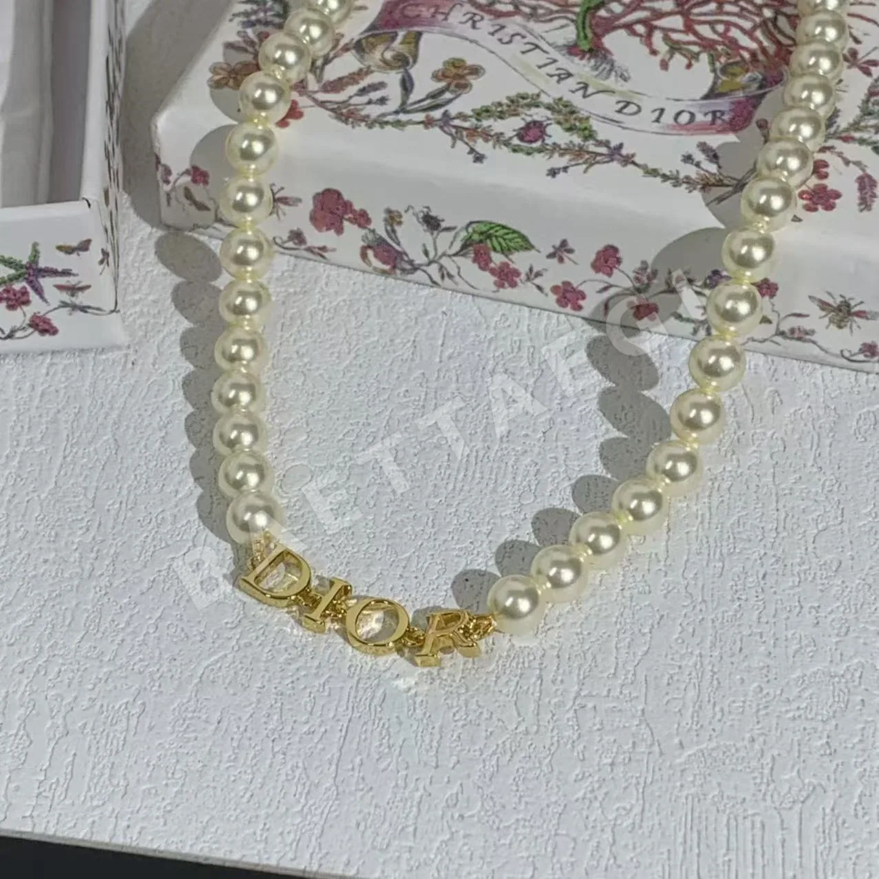 디올 레트로 모던 배색 목걸이 상세 이미지 2