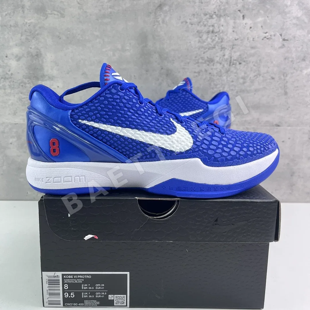 나이키 [GX] 코비 6 프로트로 화이트 블루 CW2190-400 201376 Nike Kobe 6 Protro Dodgers ZK6