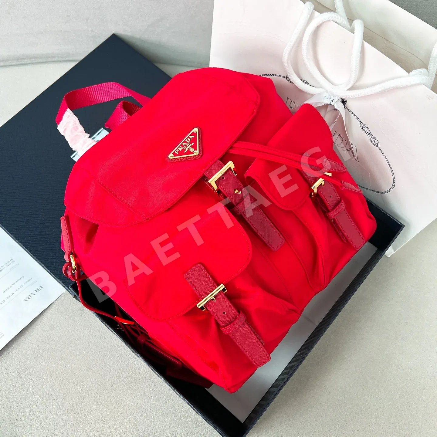 프라다 낙하산 나일론 스몰 백팩 1BZ677