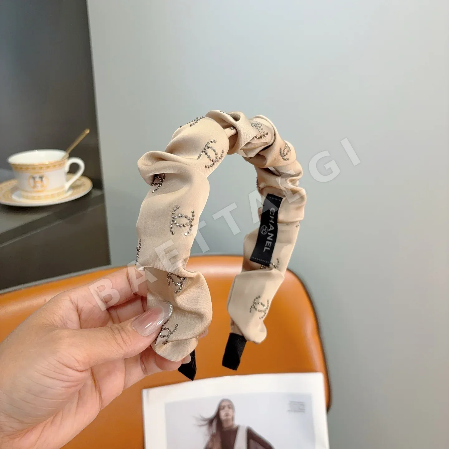 샤넬 플리츠 헤어밴드 상세 이미지 2