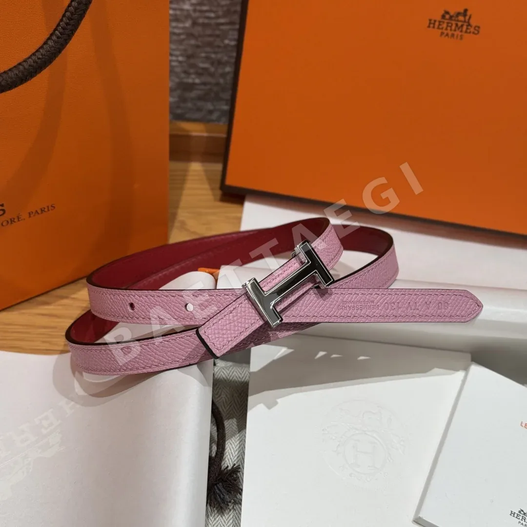 에르메스 H버클 양면 가죽 벨트 175645