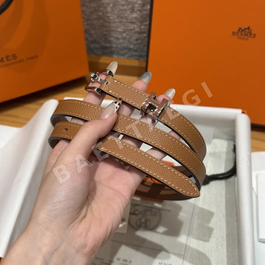 에르메스 H 벨트 15mm 양면 가죽 벨트 상세 이미지 3