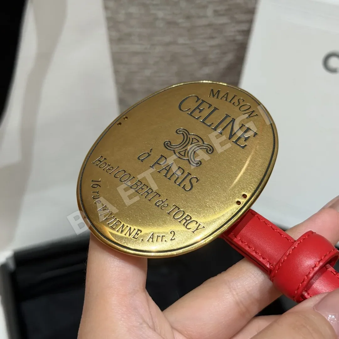 셀린느 메종 13mm 가죽 벨트 상세 이미지 5