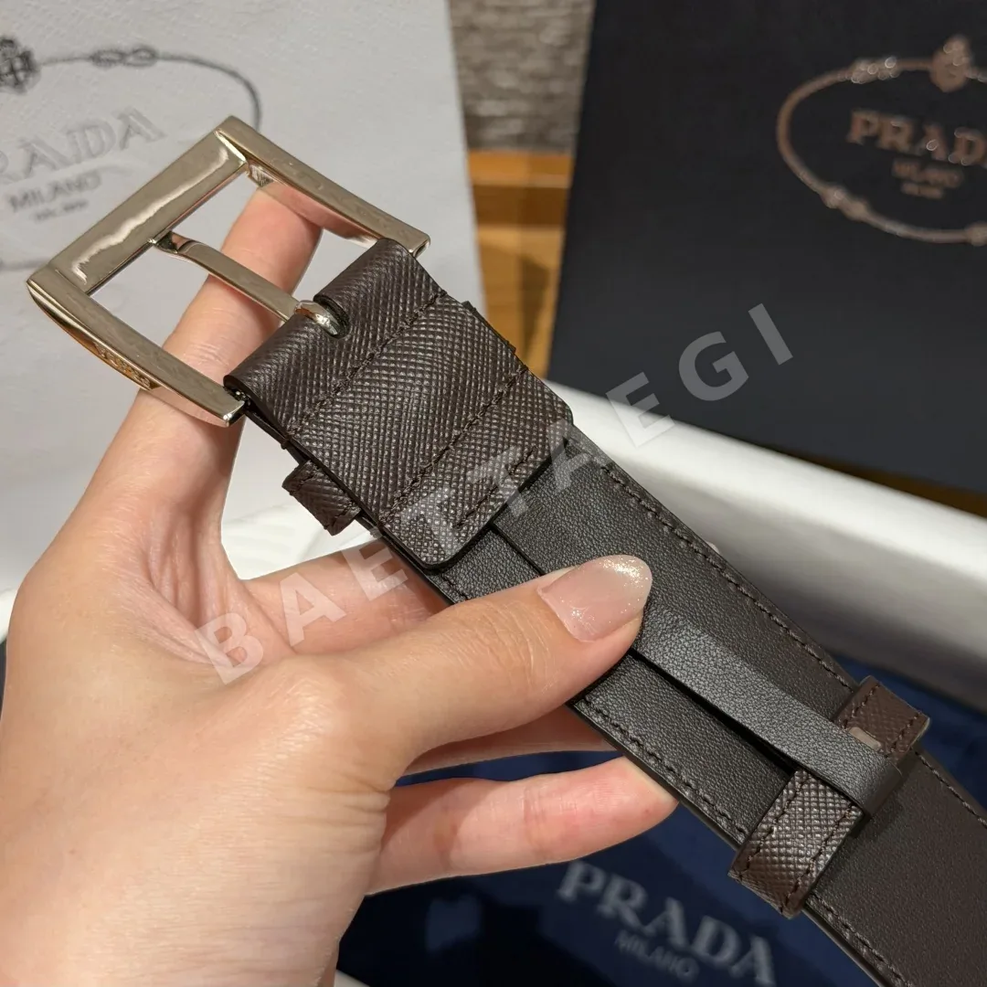 프라다 사피아노 가죽 남성 벨트 33mm 상세 이미지 6