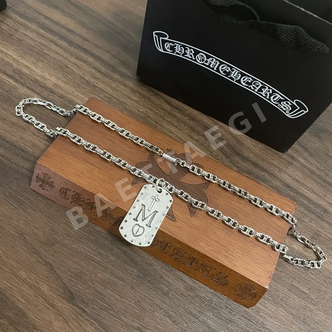 크롬하츠 레터태그 크로스 플라워 목걸이 상세 이미지 7