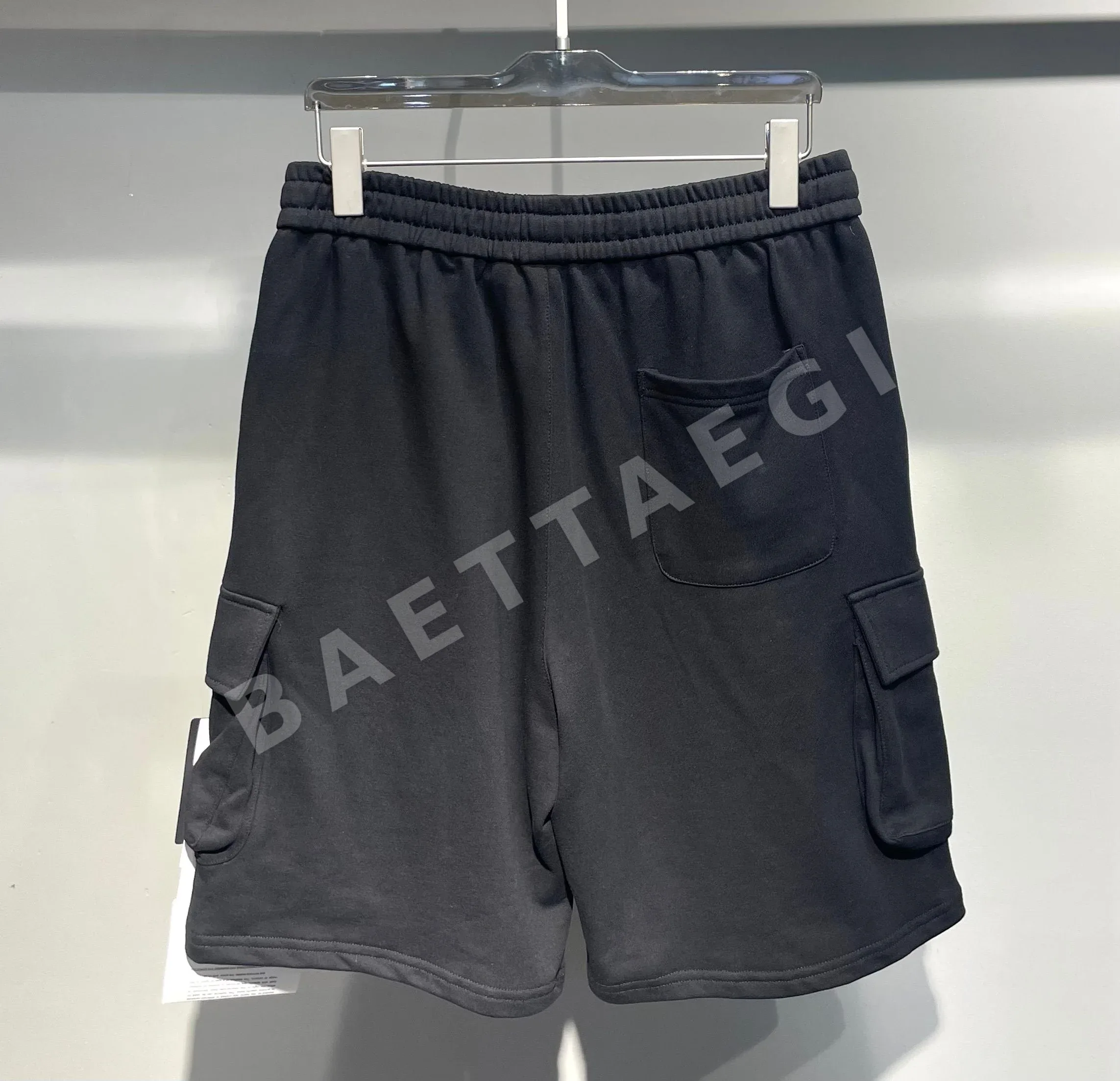 스톤아일랜드 자수 사이드 포켓 허리밴드 남성 반바지 상세 이미지 2