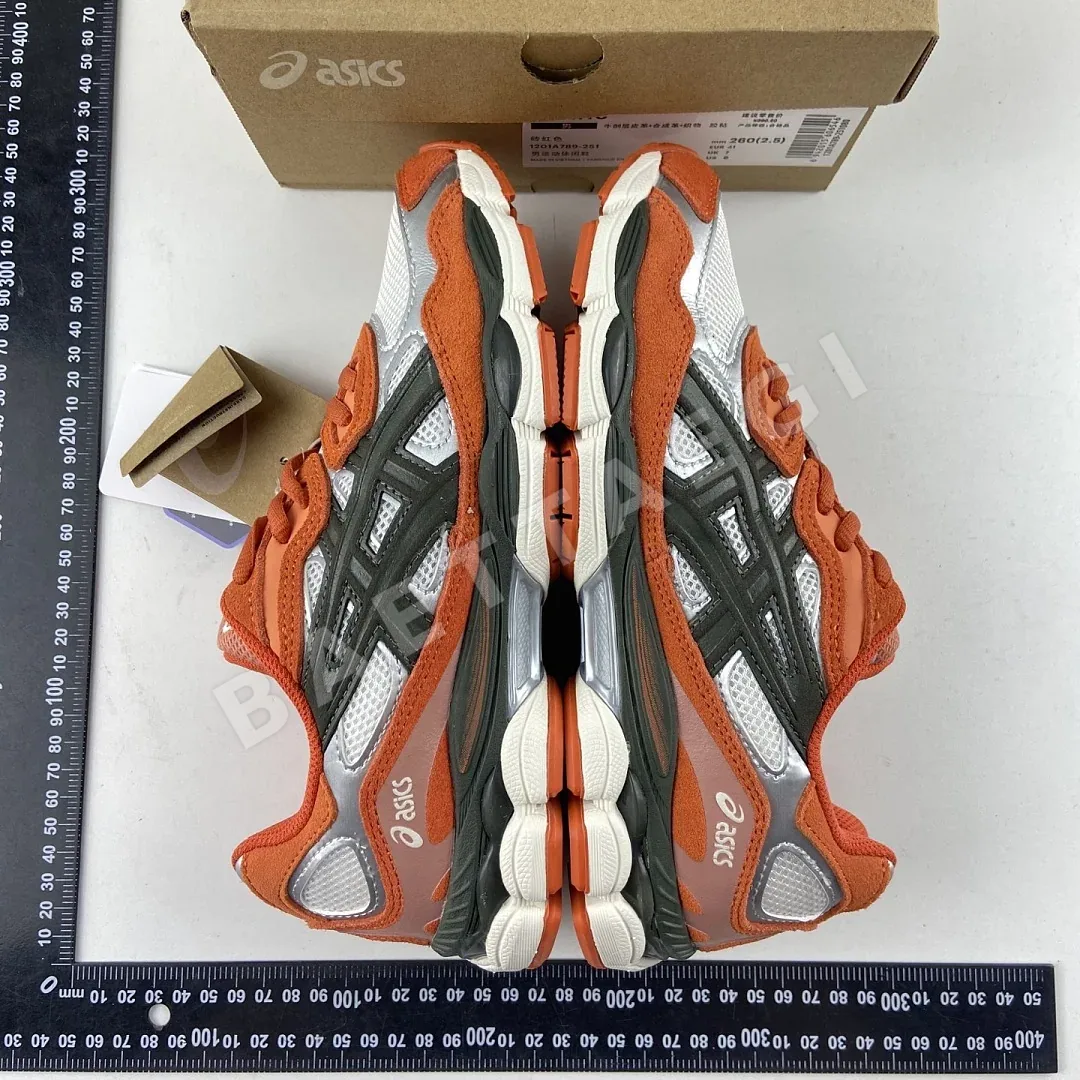 아식스 [M] 젤 NYC 1201A789-251 200500 Asics Gel-NYC Oatmeal Forest Green Orange 상세 이미지 9