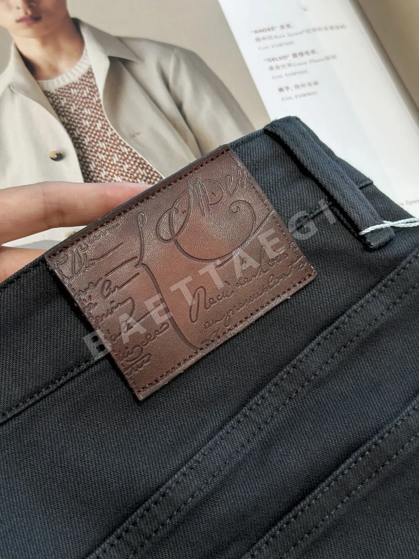 벨루티 남성 스트레이트 데님 바지 상세 이미지 7