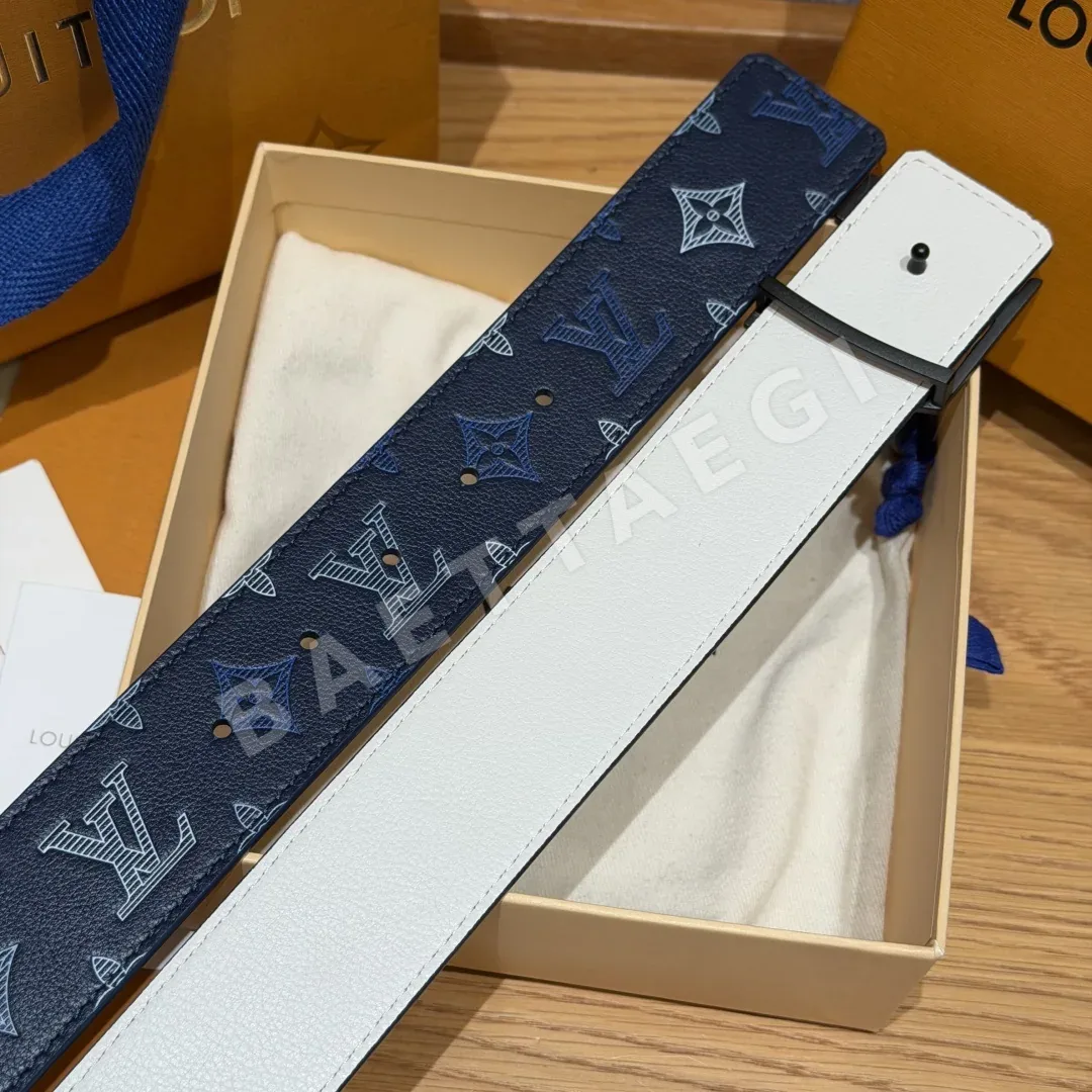루이비통 남성용 리버시블 40mm 가죽 벨트 상세 이미지 9