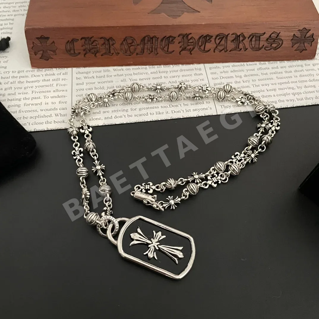 크롬하츠 빈티지 십자가 다중 팬던트 목걸이 상세 이미지 9