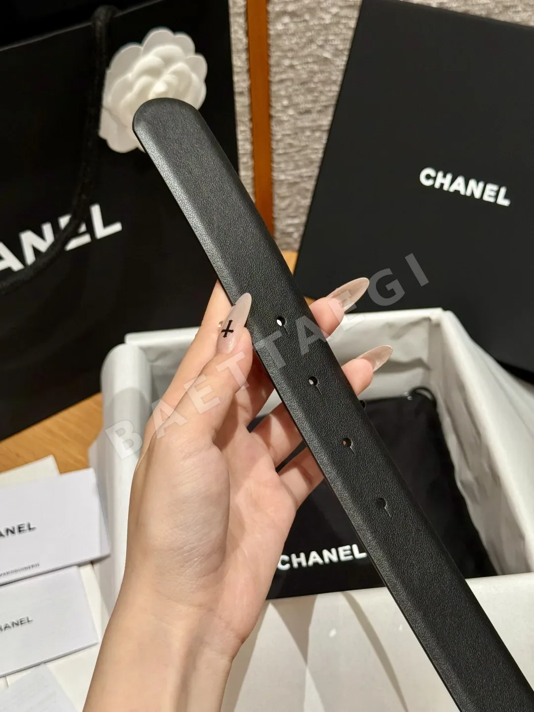 샤넬 클래식 더블 C 가죽 벨트 상세 이미지 7