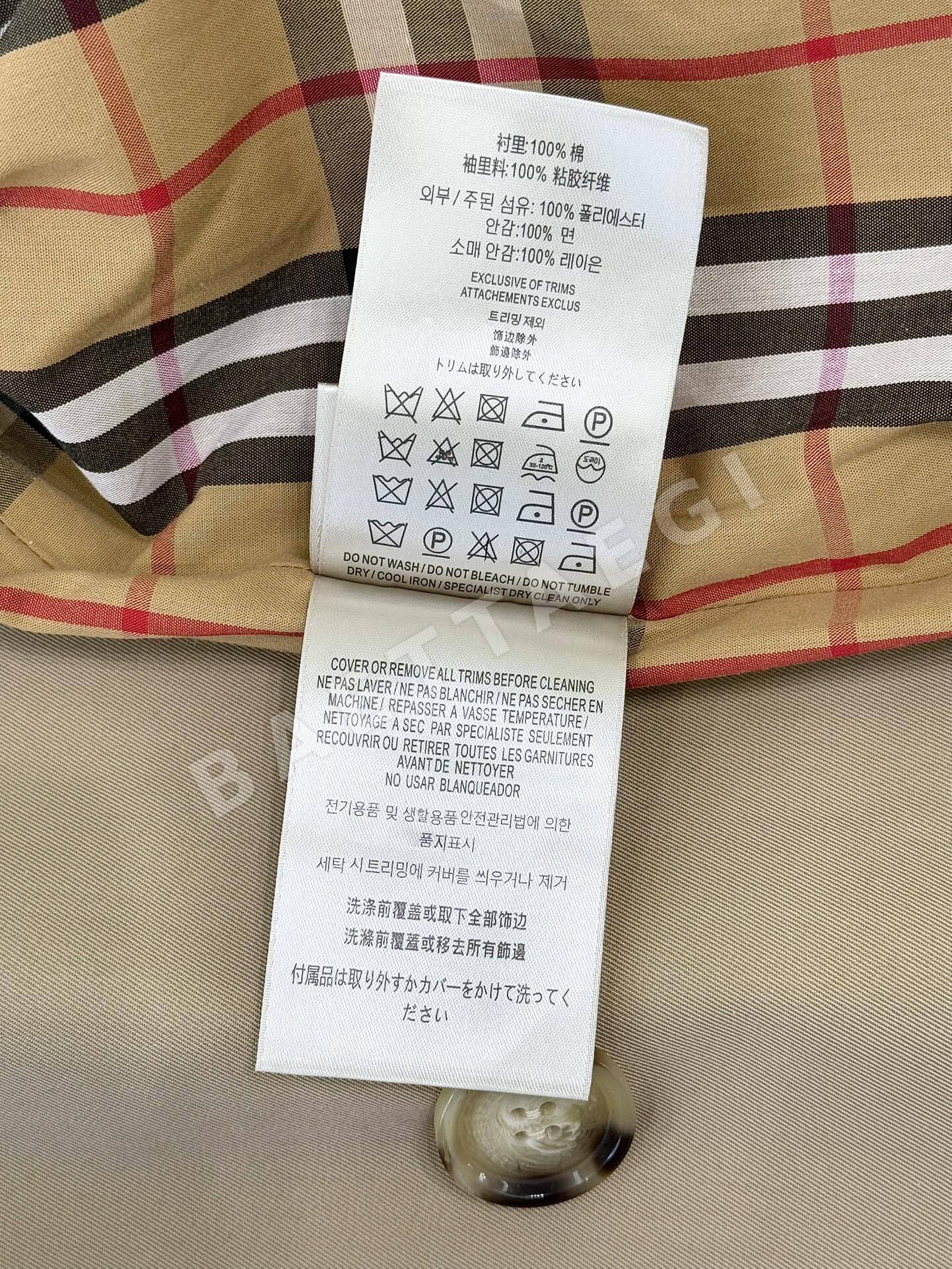 버버리 켄싱턴핏 쇼트 트렌치코트 여성 자켓 상세 이미지 9