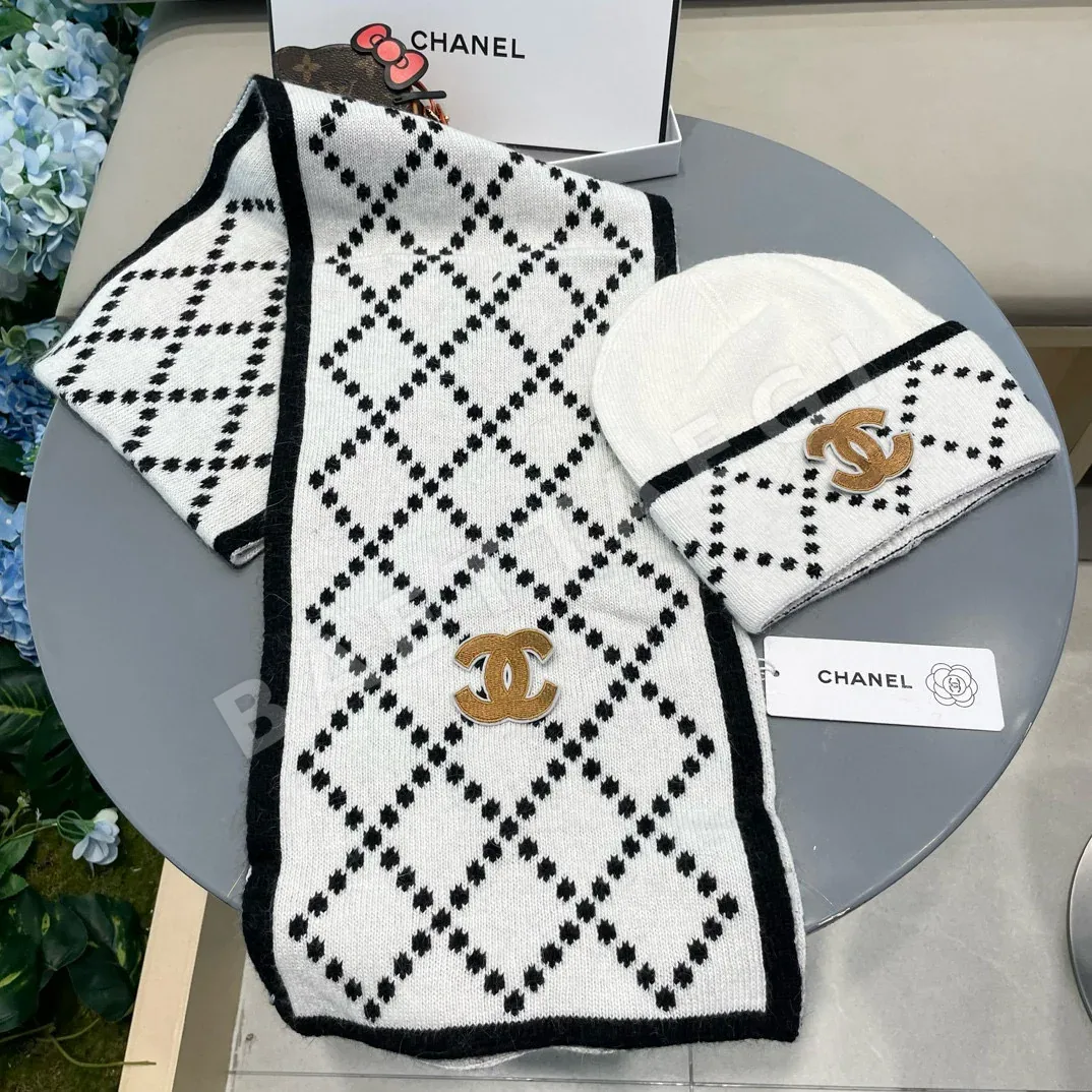 샤넬 모자 머플러 세트 상세 이미지 2