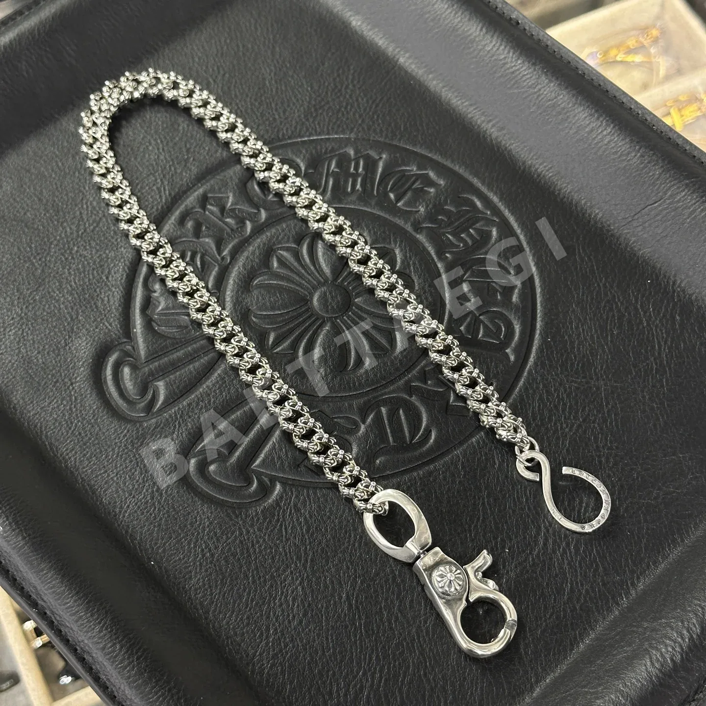 크롬하츠 은도금 체인 키링 107394
