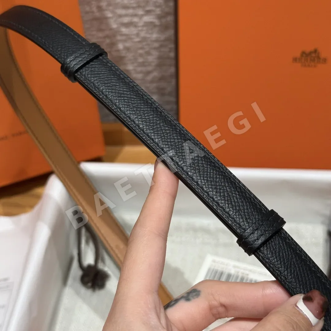 에르메스 켈리 버클 18mm 에슈프롬 가죽 벨트 상세 이미지 8