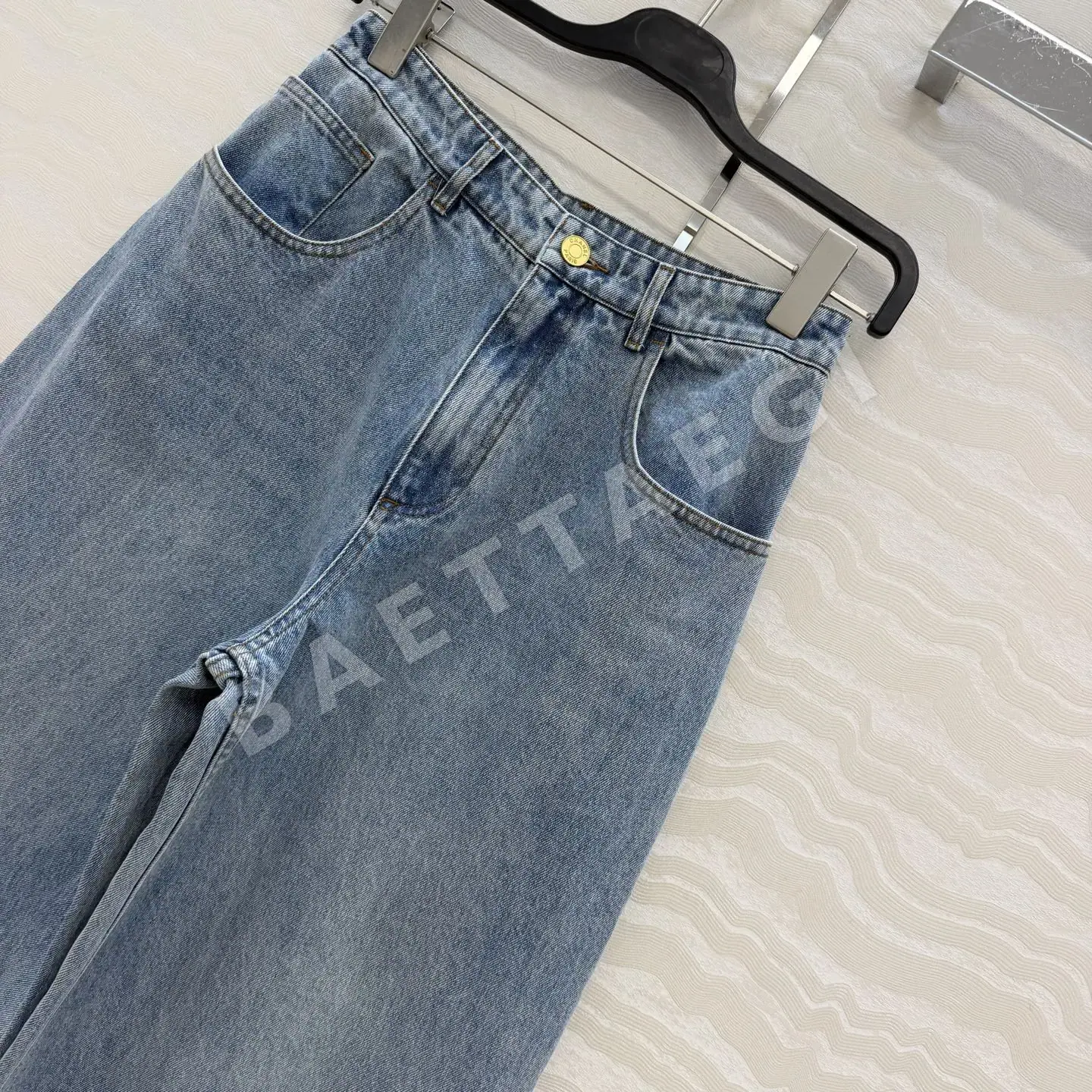 샤넬 와이드 레그 데님 바지 상세 이미지 3