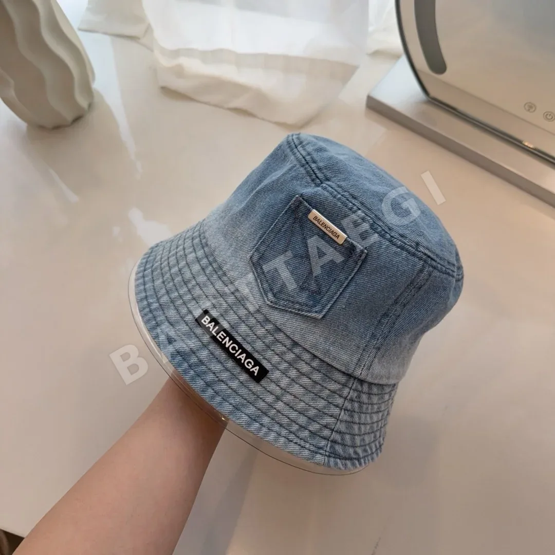발렌시아가 데님 포켓 버킷햇 모자 상세 이미지 4