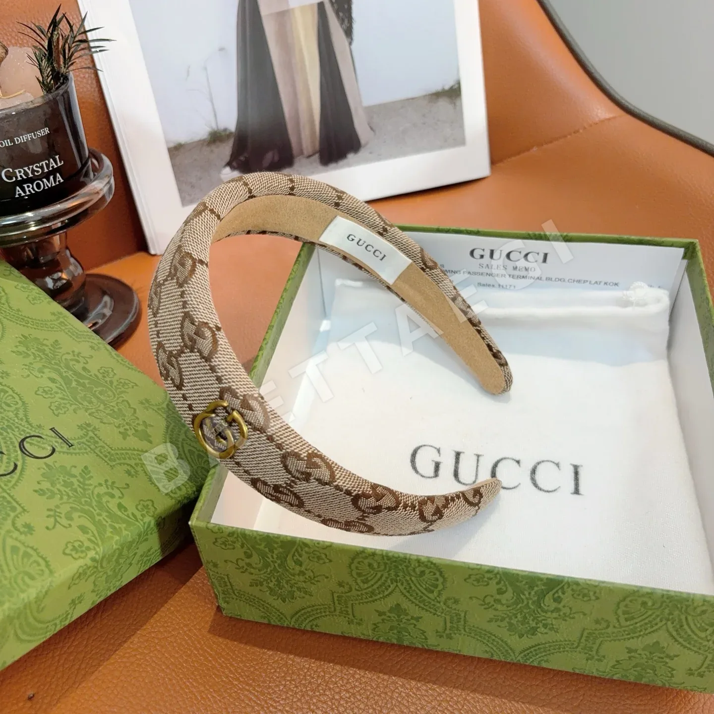 구찌 클래식 와이드 헤드밴드 헤어악세사리 상세 이미지 8