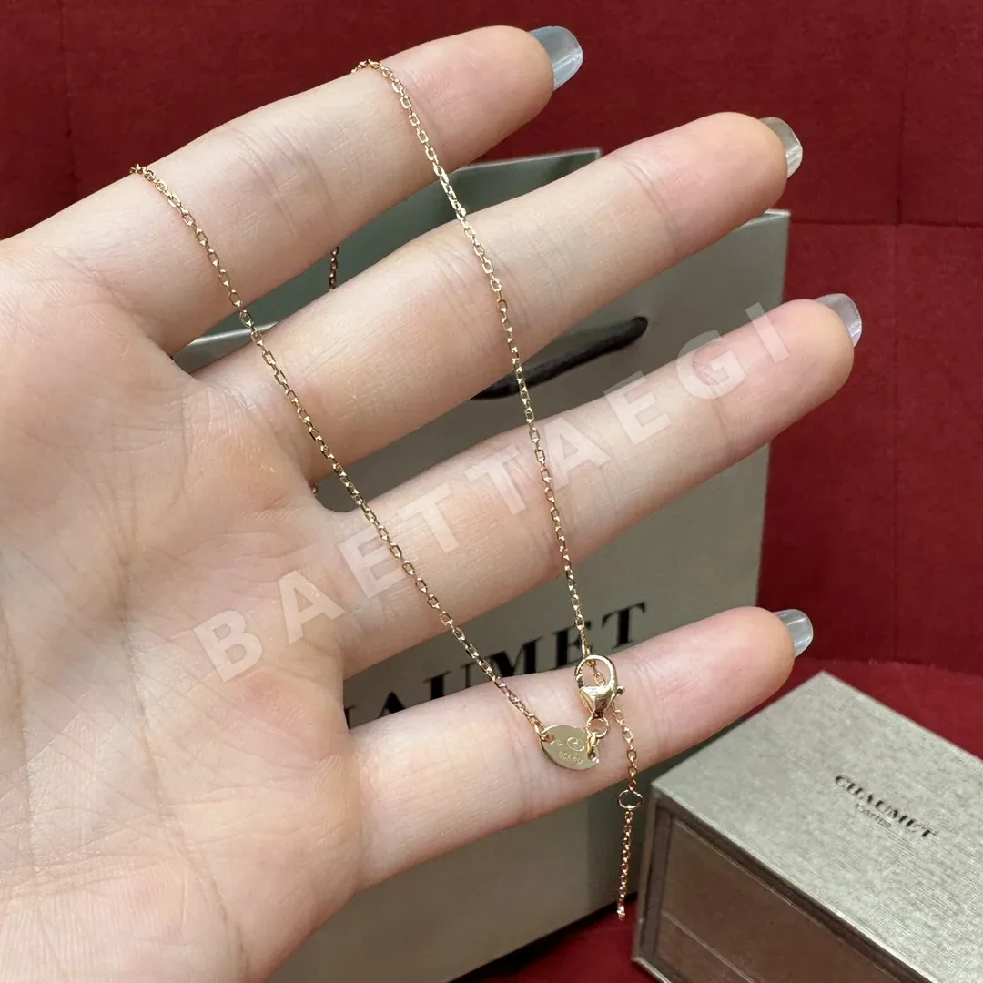 쇼메 쥬 드 리앙 크로스링크 925 실버 목걸이 상세 이미지 4