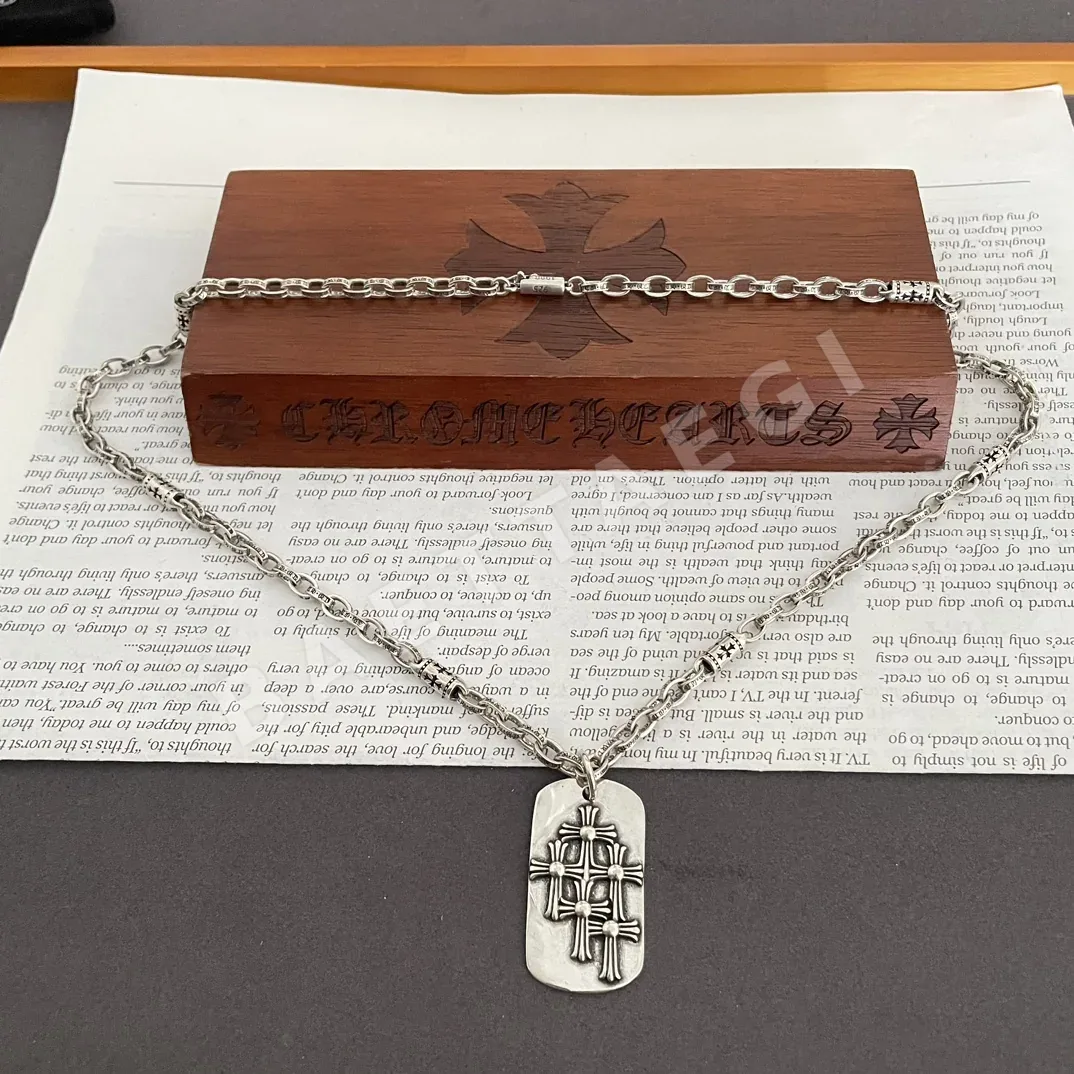 크롬하츠 레터 태그 펜던트 목걸이 상세 이미지 5