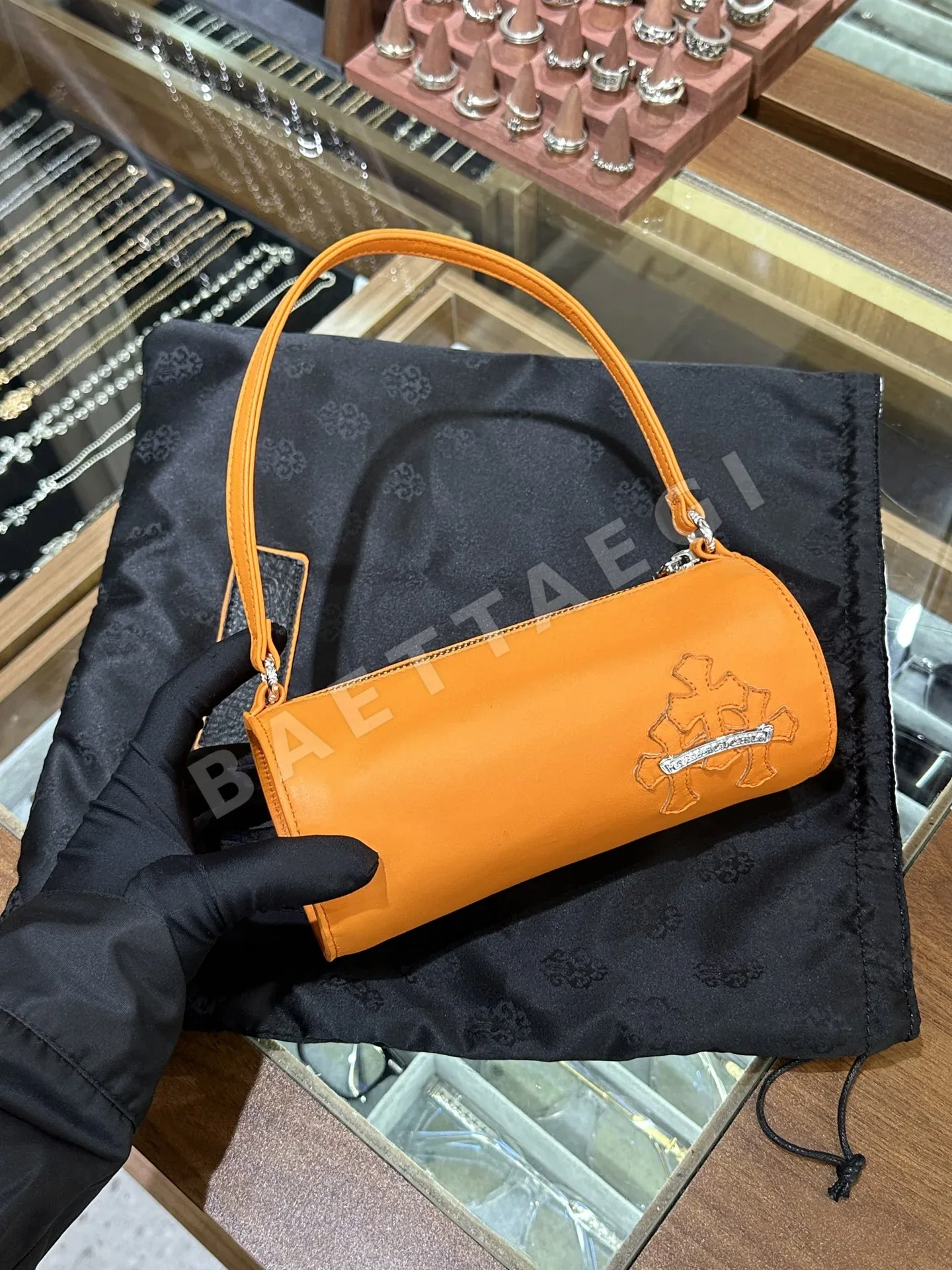 크롬하츠 오렌지 조조 미니 버킷백 117319
