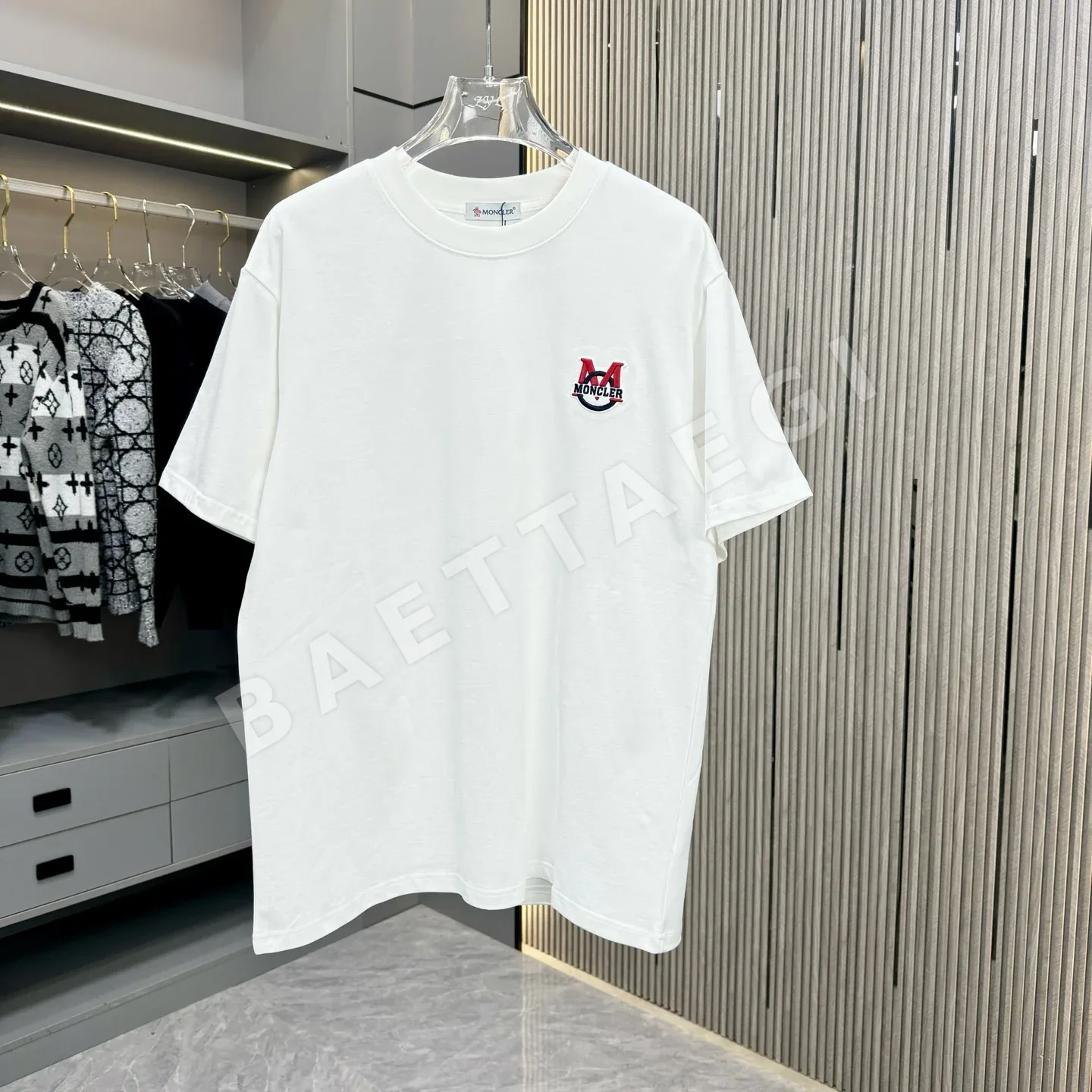몽클레르 남성 코튼 반팔 티셔츠 48664