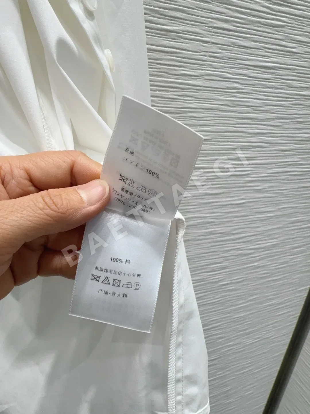 디올 라운드넥 레이스 소매 블라우스 여성 셔츠 상세 이미지 7