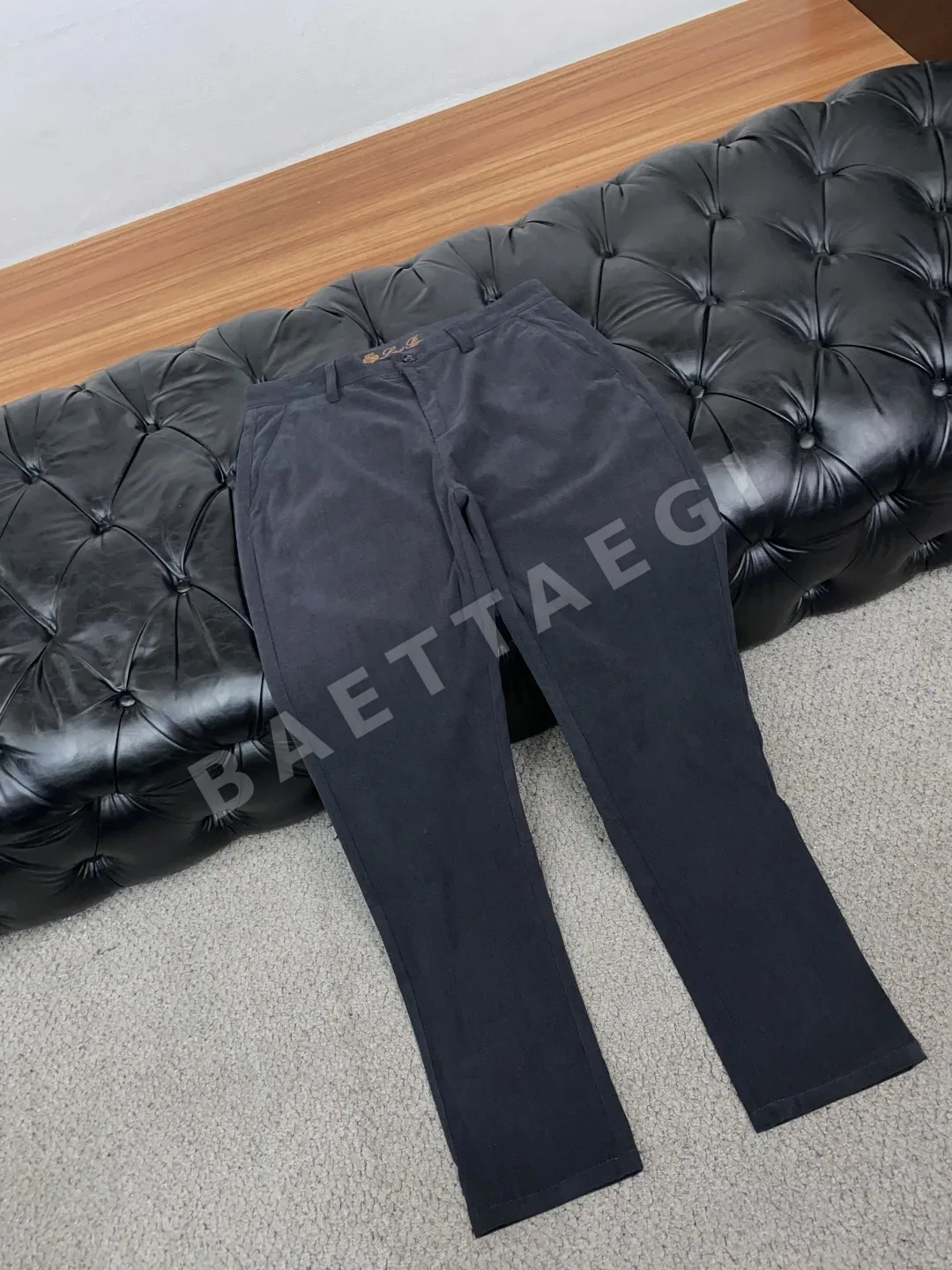 루이비통 가죽 패치 내추럴 데님 남성 바지 상세 이미지 6