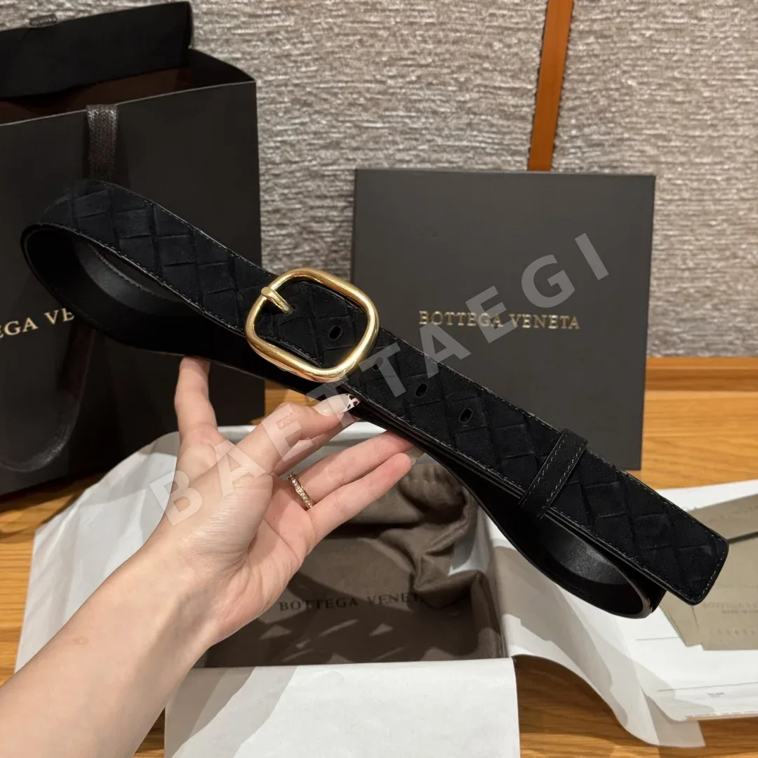 보테가베네타 인트레차토 스웨이드 벨트 상세 이미지 5