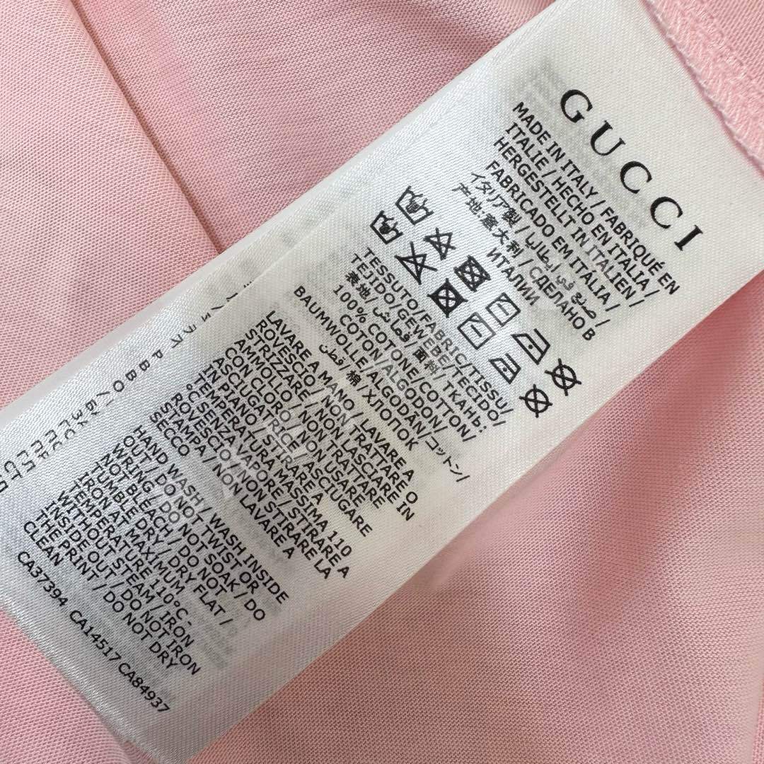 구찌 스트라이프 크루넥 코튼 반팔 티셔츠 상세 이미지 9