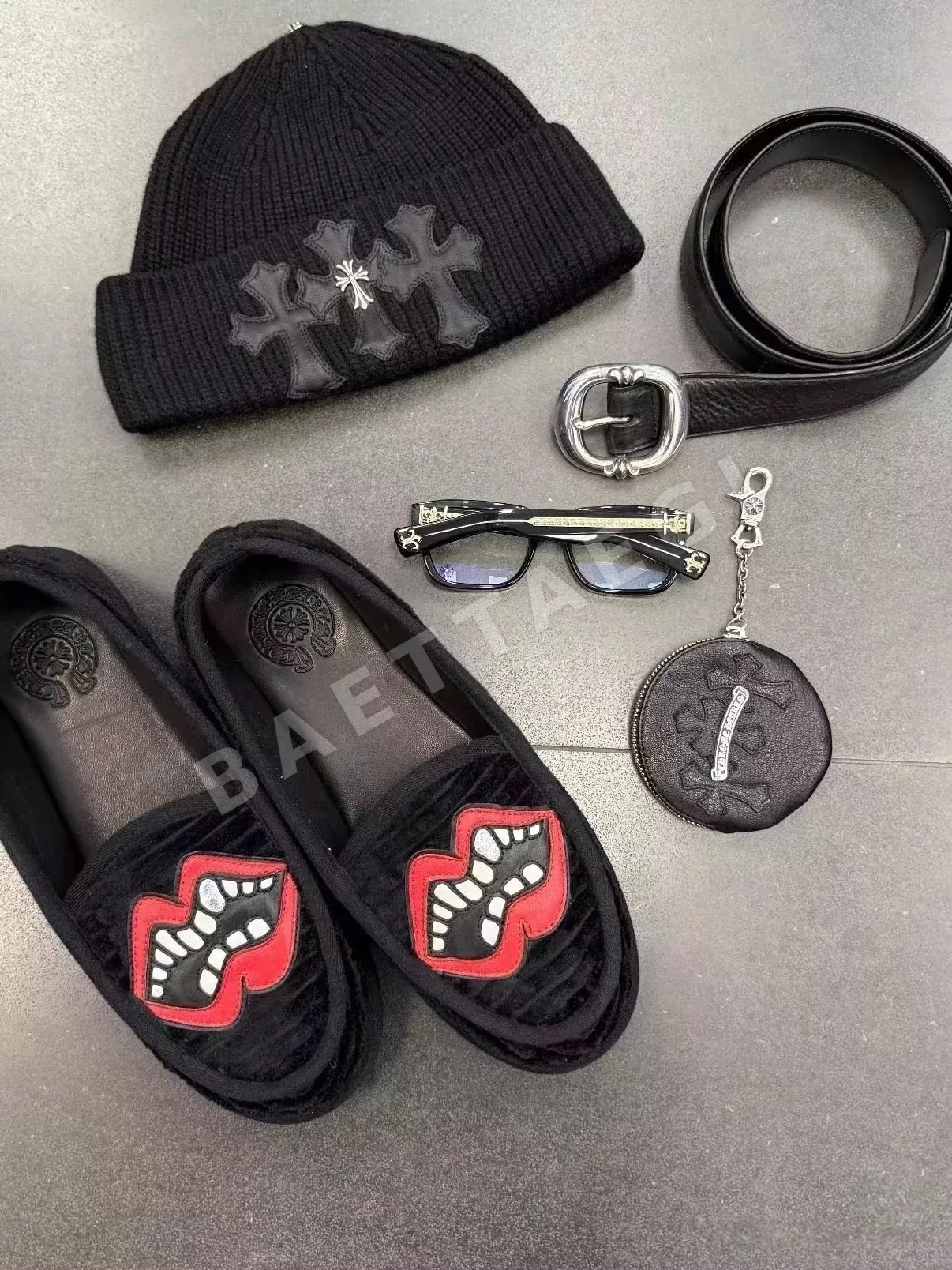 크롬하츠 925 스털링실버 트리플 크로스 키링 상세 이미지 4