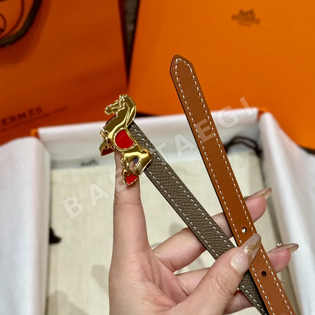 에르메스 포니 버클 가죽 벨트 상세 이미지 2