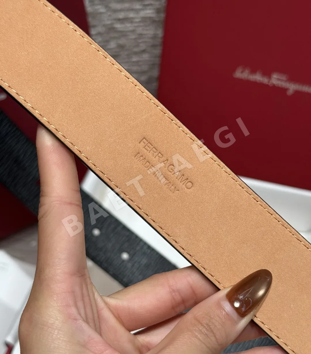 페레가모 간치니 버클 양면 조절 벨트 상세 이미지 8