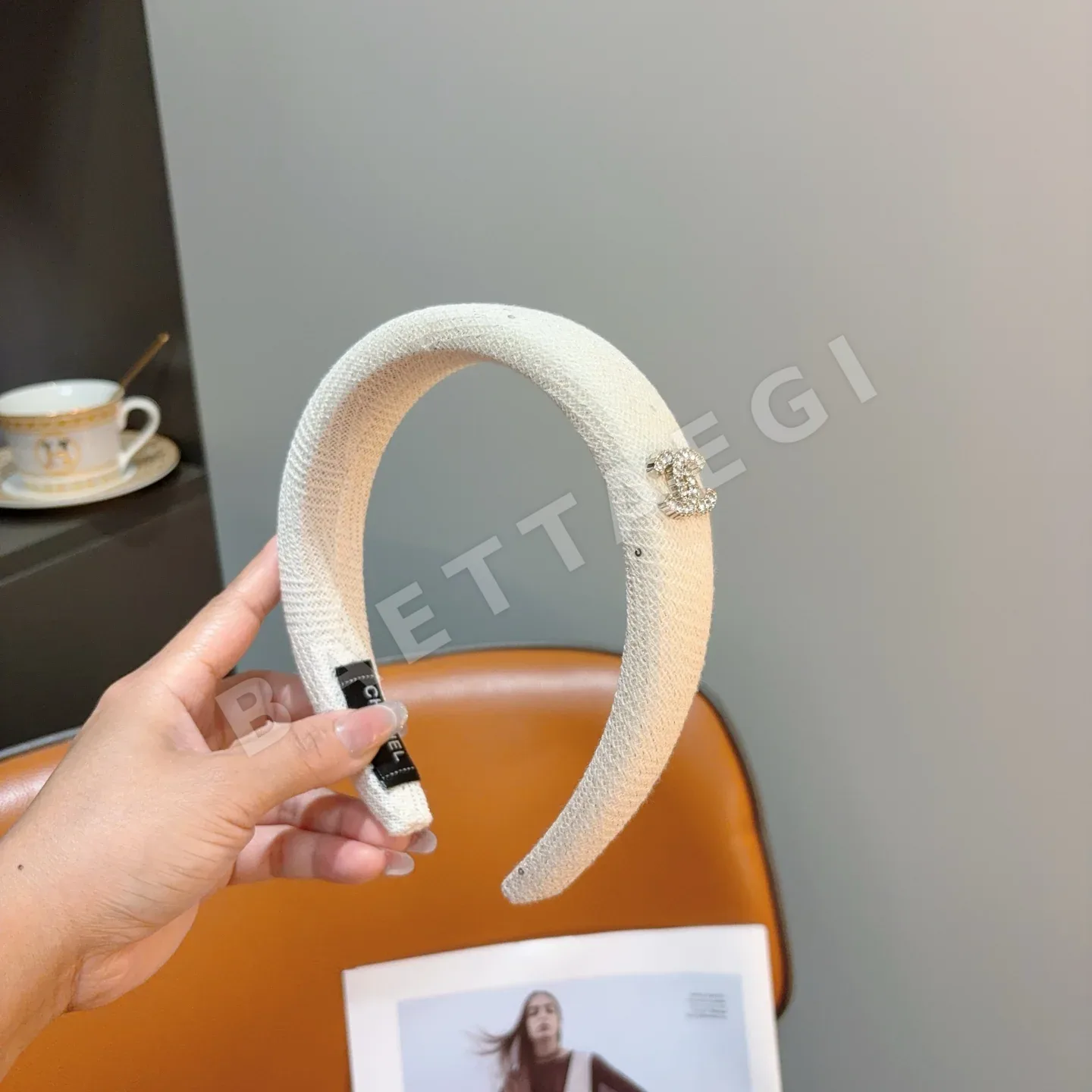 샤넬 레트로 스타일 헤어밴드 상세 이미지 2