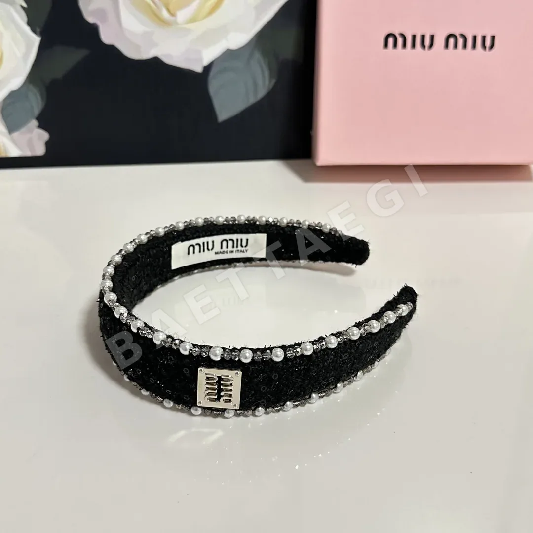 미우미우 헤어밴드 헤어악세 상세 이미지 3