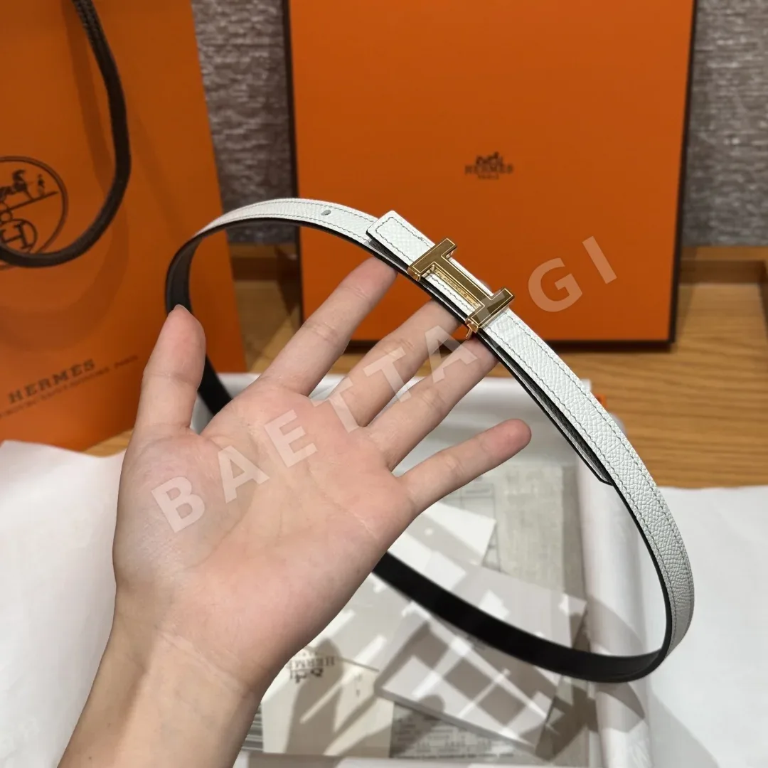 에르메스 미니 H 양면 가죽 벨트 상세 이미지 4