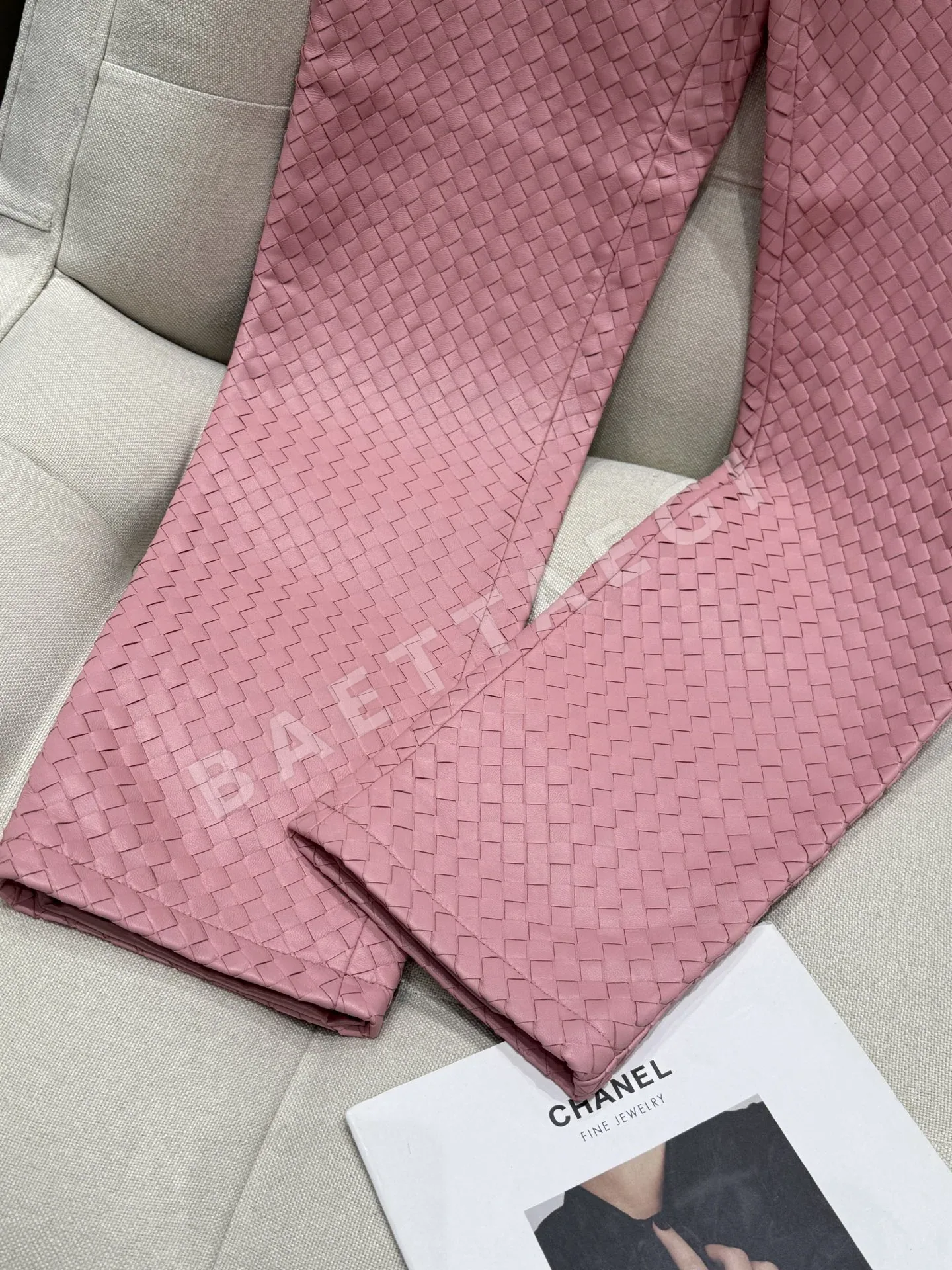 보테가베네타 양가죽 와이드 바지 상세 이미지 4