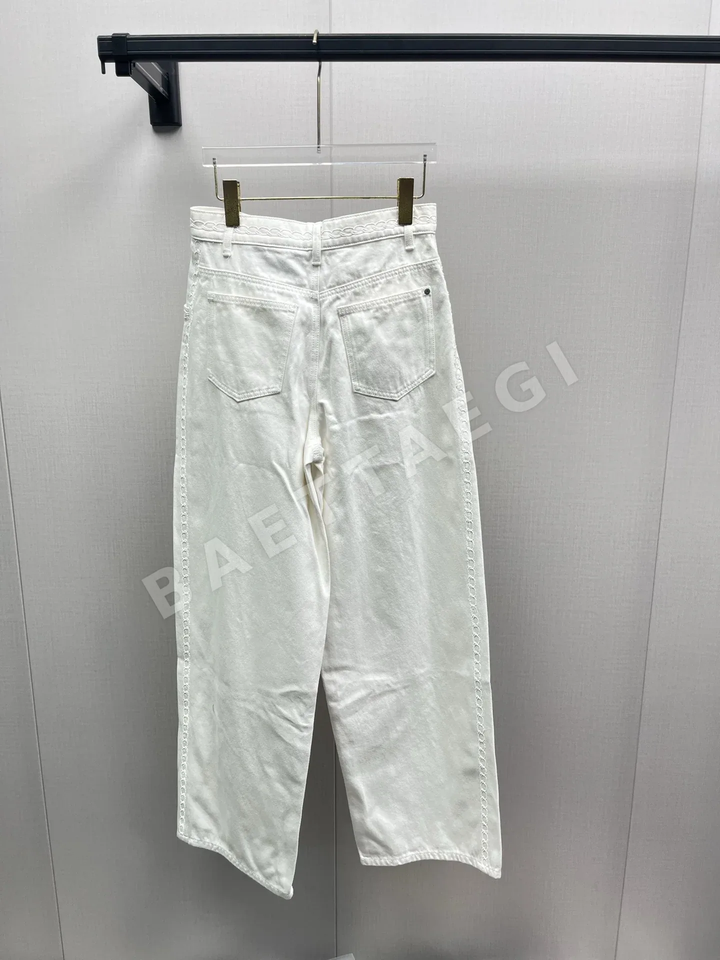 샤넬 데님 커브 바지 상세 이미지 2